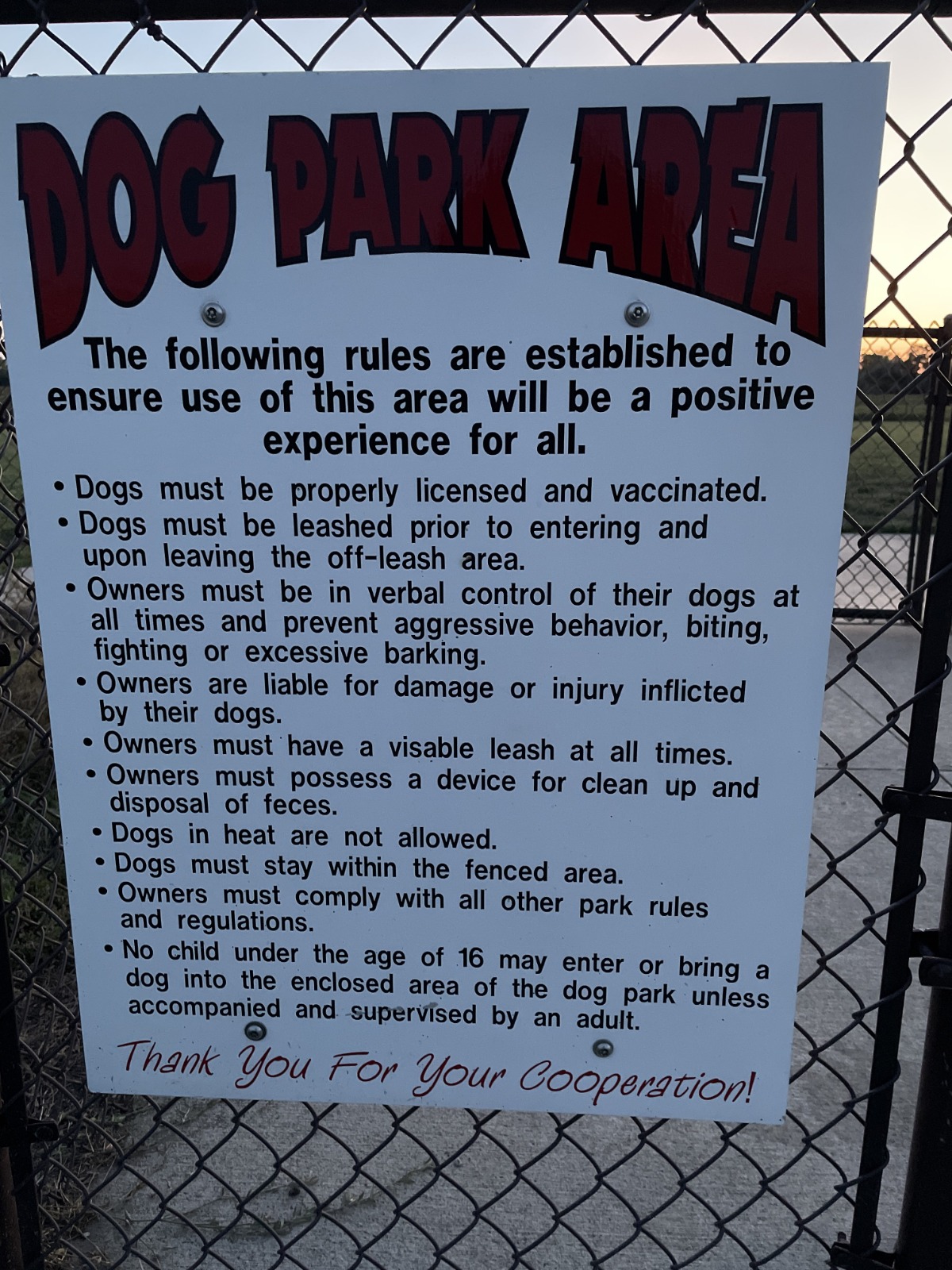 Aberdeen Nature Area Dog Park