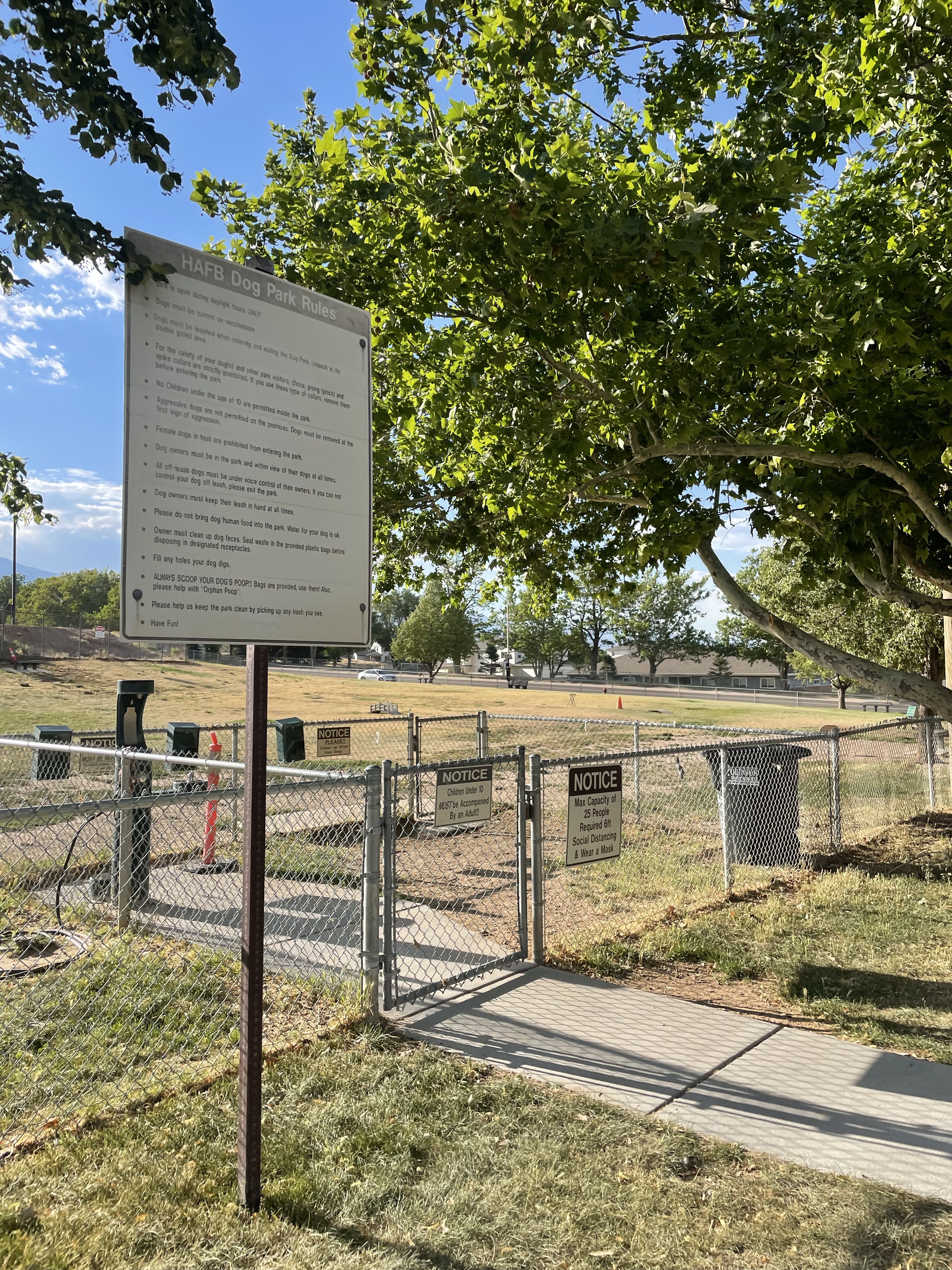 Hill AFB Dog Park
