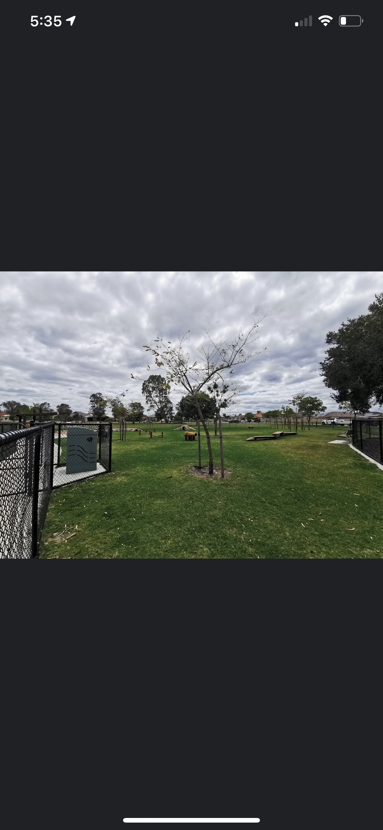 Elmore park dog exercise area