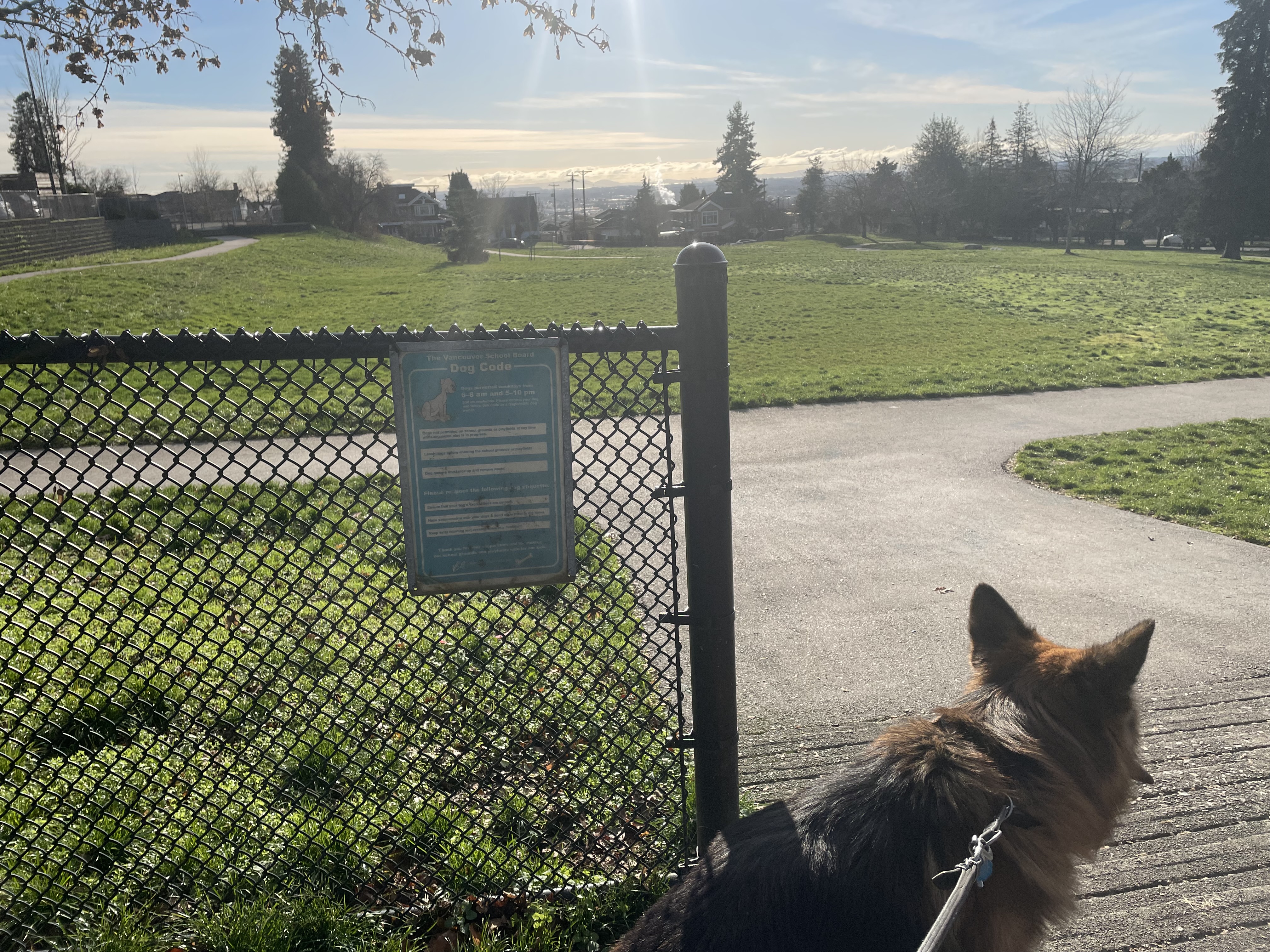 Behind Sir James Douglas Elementary School