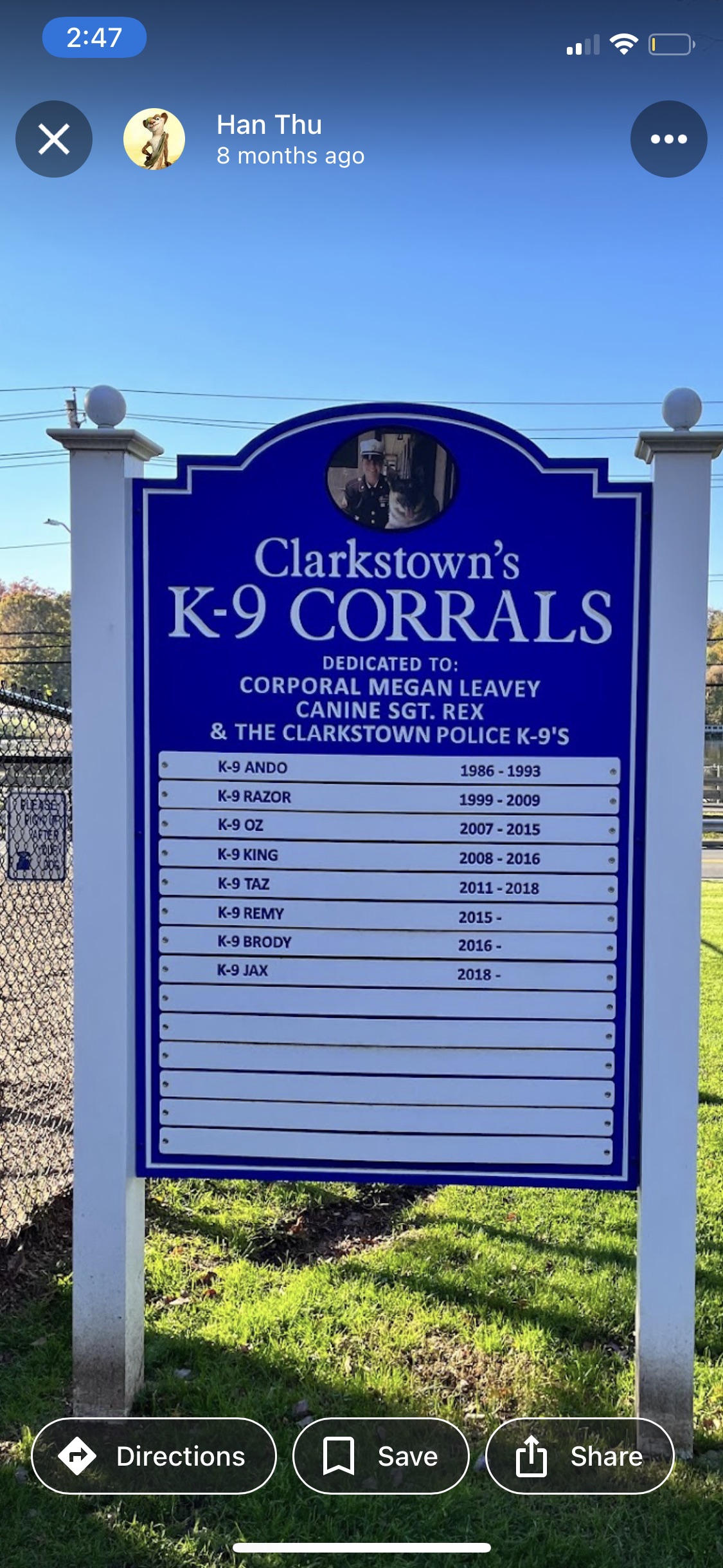 Clarkstown’s K-9 Corrals