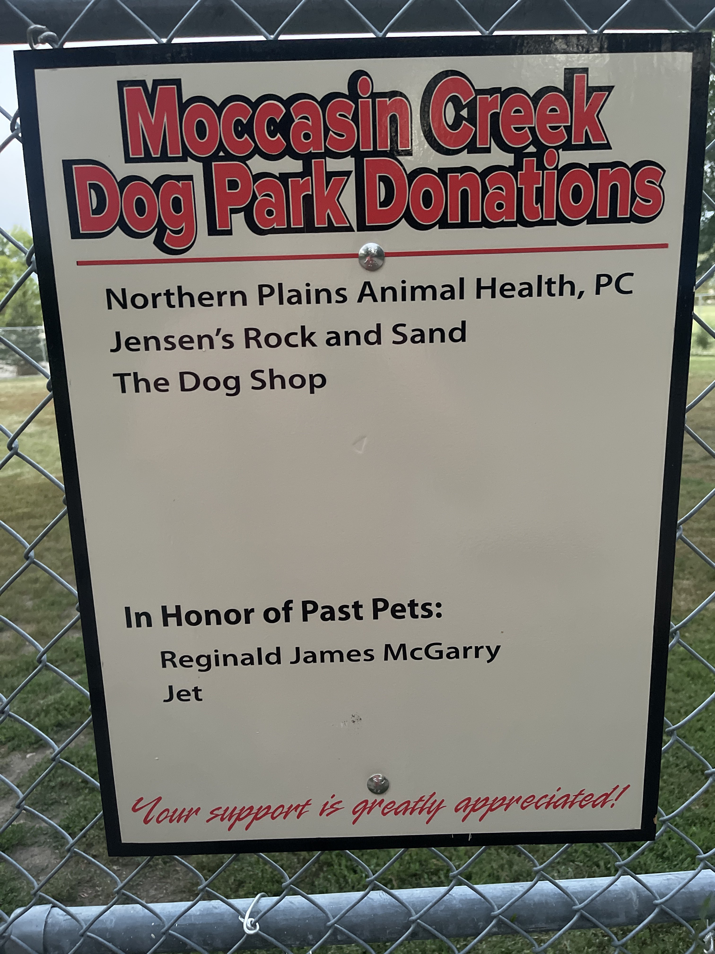 Moccasin Creek Dog Park